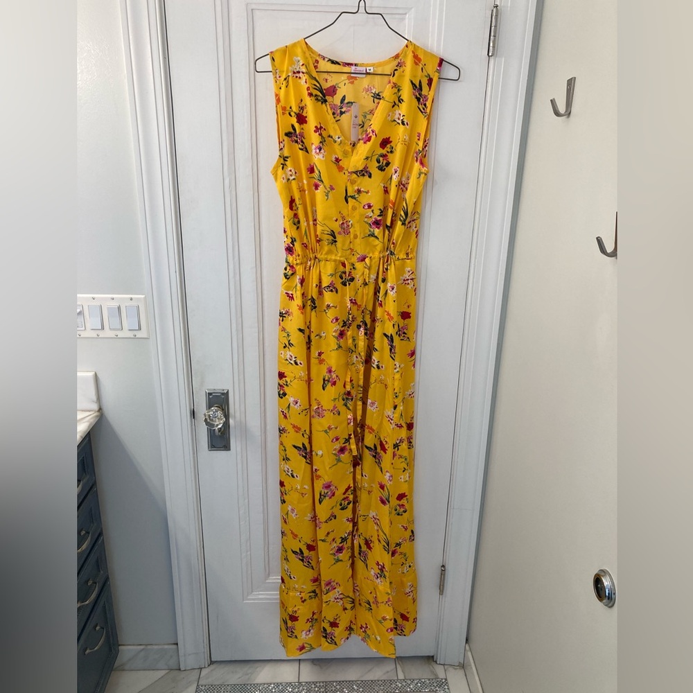 Long yellow dress from The Elevated Closet. NWT.